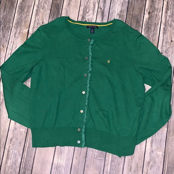 tommy hilfiger sweater green